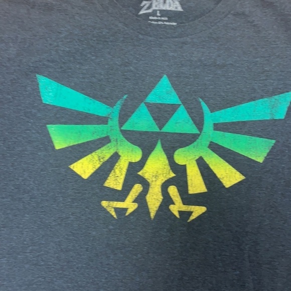 Zelda The Legend of Zelda Gray Graphic Shirt Vintage, M - Picture 3 of 6